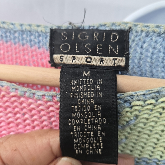 Sigrid Olsen Multicolor Striped Sweater - Picture 7 of 7